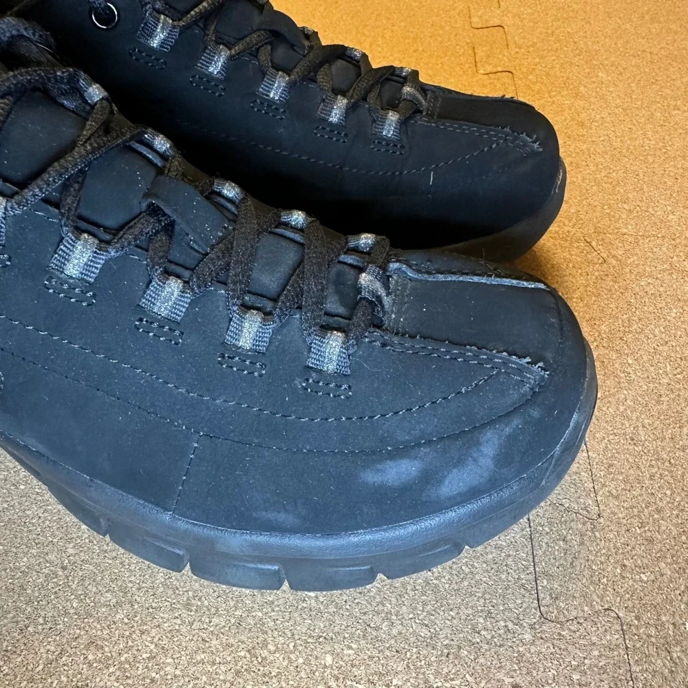 Skechers Flex Elite Women Black Memory Foam Sneakers 11717EW BBK Size 8